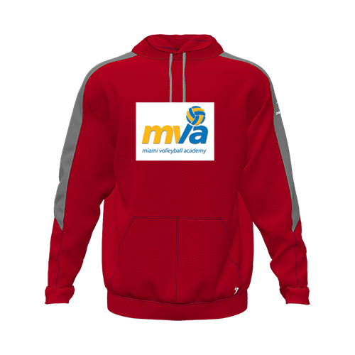 [CUS-DFW-HOOD-FLC-LSL-RED-YXS-LOGO1] Hoodie (Youth XS, Red, Logo 1)