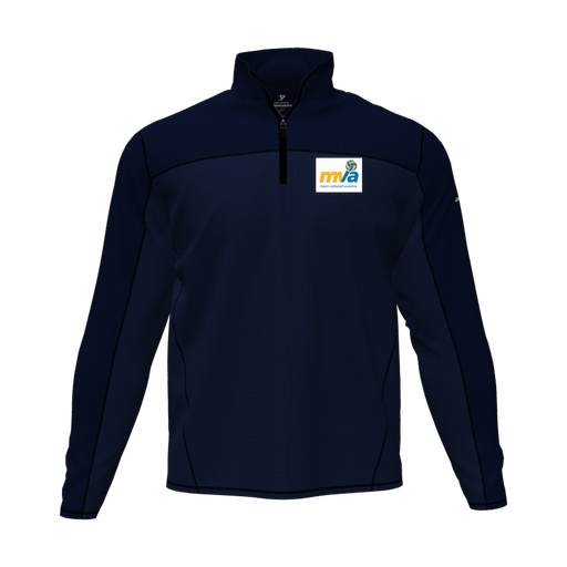 [CUS-DFW-QTRZ-PER-LSL-NVY-AS-LOGO1] Quarter Zip Pullover (Adult S, Navy, Logo 1)