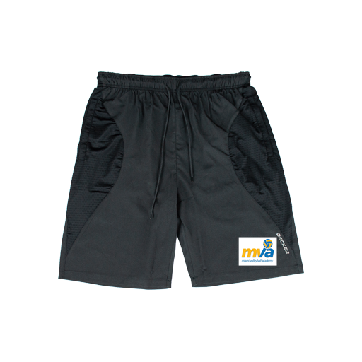 [CUS-DFW-SHOR-PER-CRV-BLK-YXXS-LOGO1] Shorts (Curve Shorts) (Youth XXS, Black, Logo 1)