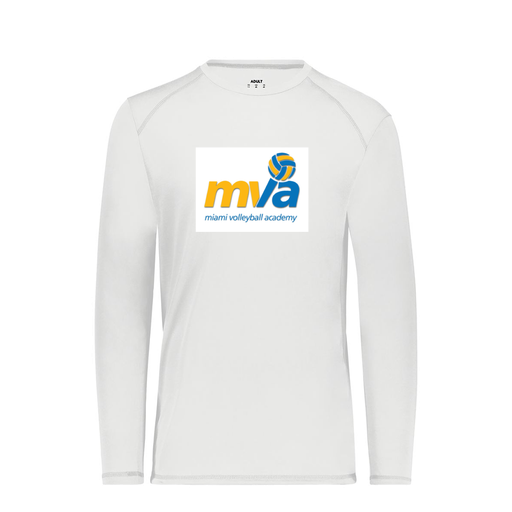 [6845.005.S-LOGO1] Men's SoftTouch Long Sleeve (Adult S, White, Logo 1)