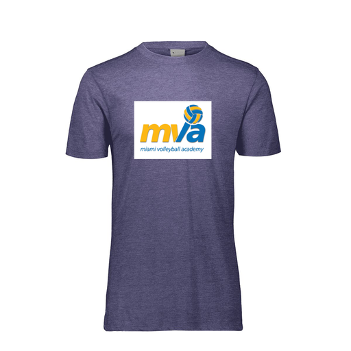 [FTSCUBNV-YS-LOGO1] Decker Youth Tri-Blend T-Shirt - Short Sleeve (Youth S, Navy, Logo 1)