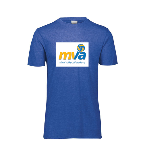 [FTSCUBRY-YS-LOGO1] Decker Youth Tri-Blend T-Shirt - Short Sleeve (Youth S, Royal, Logo 1)