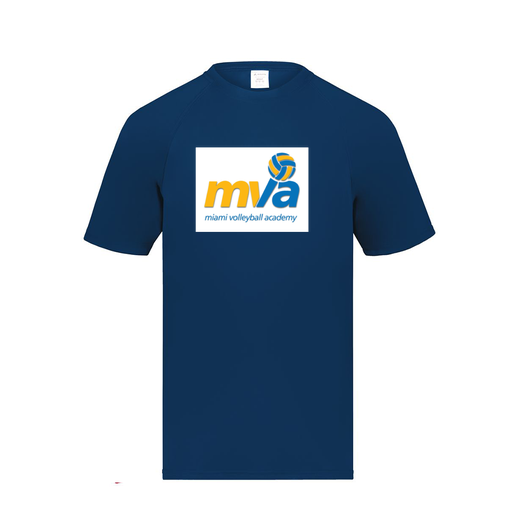 [2791.065.S-LOGO1] Youth Smooth Sport T-Shirt (Youth S, Navy, Logo 1)