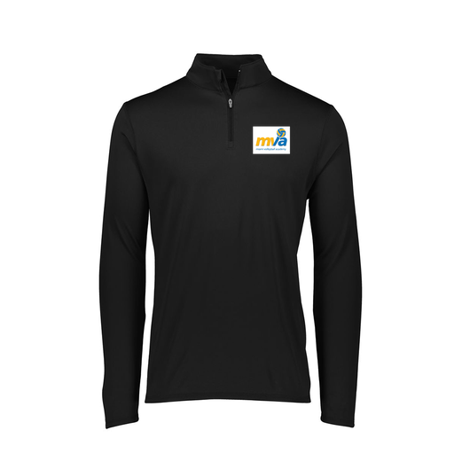 [FTLQFLBK-FAXS-LOGO1] Decker Women's Flex-Lite 1/4 Zip Shirt (Female Adult XS, Black, Logo 1)