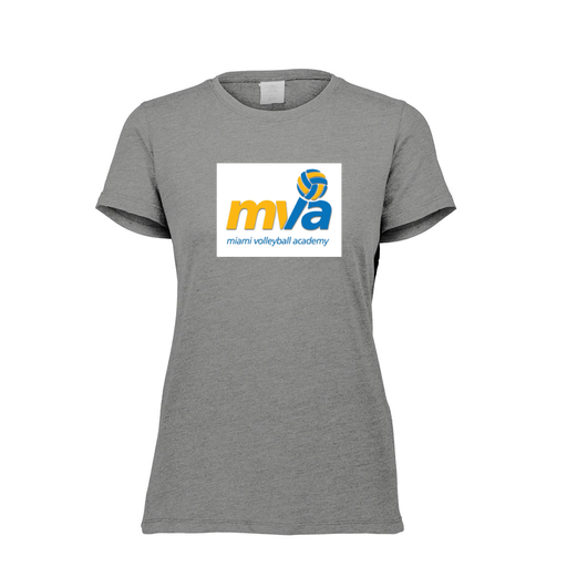 [FTSCUBGY-FAXS-LOGO1] Decker Women's Tri-Blend T-Shirt - Short Sleeve (Female Adult XS, Gray, Logo 1)