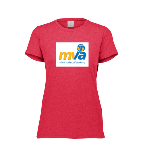 [FTSCUBRD-FAXS-LOGO1] Decker Women's Tri-Blend T-Shirt - Short Sleeve (Female Adult XS, Red, Logo 1)