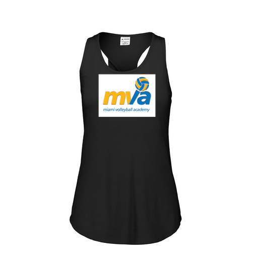 [FT0TUBBK-FAS-LOGO1] Ladies Tri Blend Tank Top (Female Adult S, Black, Logo 1)