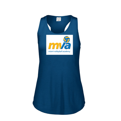 [3078.U22.S-LOGO1] Ladies Tri Blend Tank Top (Female Adult S, Navy, Logo 1)