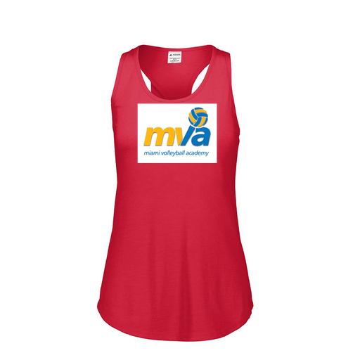 [3078.V96.S-LOGO1] Ladies Tri Blend Tank Top (Female Adult S, Red, Logo 1)