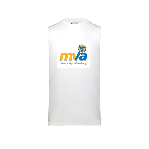[222593.005.S-LOGO1] Men's CoolDry TankTop (Adult S, White, Logo 1)