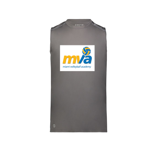 [222593.98D.S-LOGO1] Men's CoolDry TankTop (Adult S, Gray, Logo 1)