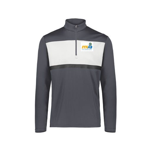 [222691.F52.S-LOGO1] Youth Bold 1/4 Zip Pullover (Youth S, Gray, Logo 1)
