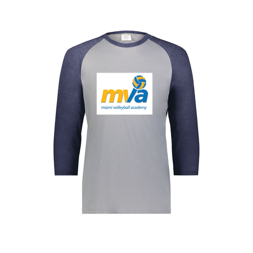 [6880.29V.S-LOGO1] Youth Vintage 3/4 T-Shirt (Youth S, Navy, Logo 1)