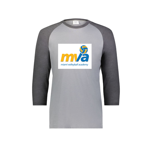 [6880.30V.S-LOGO1] Youth Vintage 3/4 T-Shirt (Youth S, Gray, Logo 1)