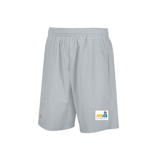 [229556.099.XS-LOGO1] Men's Weld Short (Adult XS, Silver, Logo 1)