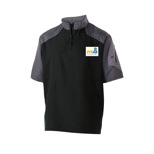 [229545.H05.XS-LOGO1] Men's Raider SS Pullover (Adult XS, Black, Logo 1)