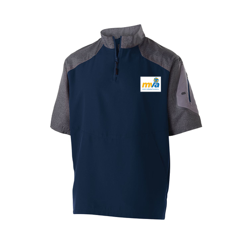 [229545.H03.XS-LOGO1] Men's Raider SS Pullover (Adult XS, Navy, Logo 1)