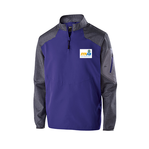 [229155.H68.XS-LOGO1] Men's Raider LS Pullover (Adult XS, Purple, Logo 1)