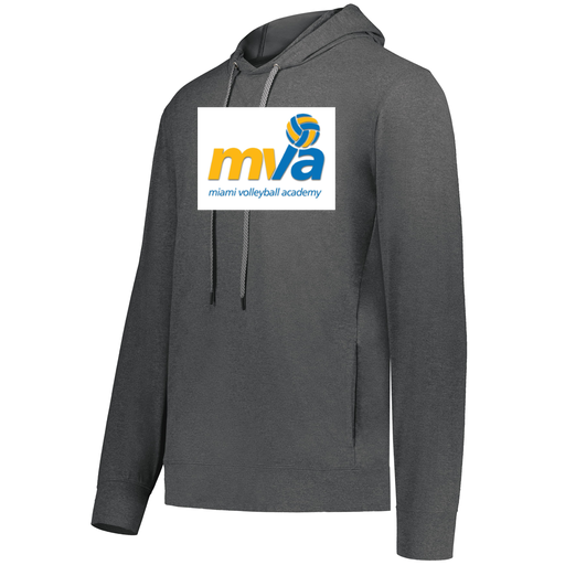[222598.013.S-LOGO1] Men's Ventura Thin Knit Hoodie (Adult S, Gray, Logo 1)