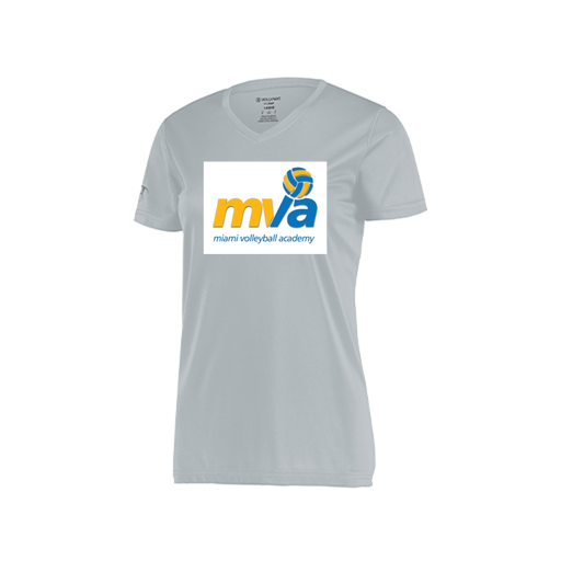 [222820.099.S-LOGO1] Ladies Movement Dri Fit Shirt (Female Adult S, Silver, Logo 1)