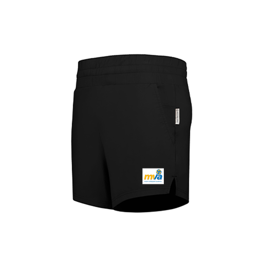 [223704.080.XS-LOGO1] LADIES VENTURA SOFT KNIT SHORTS (Female Adult XS, Black, Logo 1)